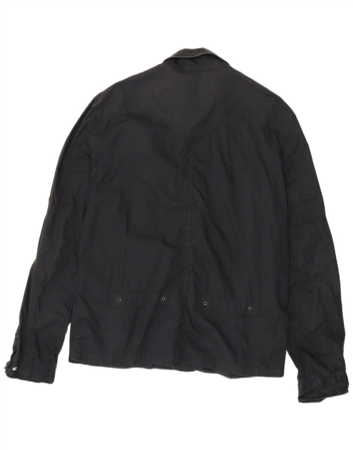 Męska kurtka wojskowa LEVI'S z grafiką UK 42 XL, czarna, bawełniana