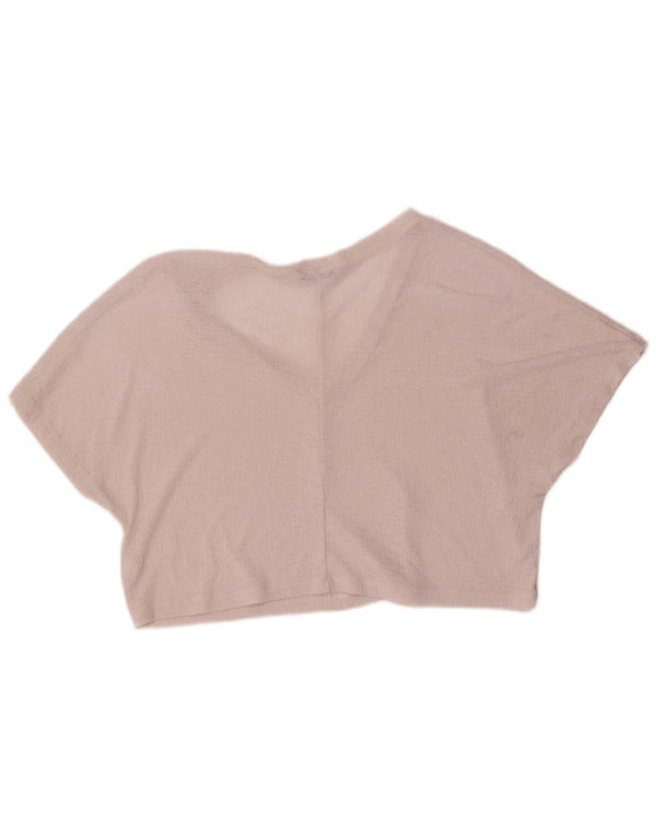 Damska bluzka oversize Zara Top UK 10, mały, różowy poliester
