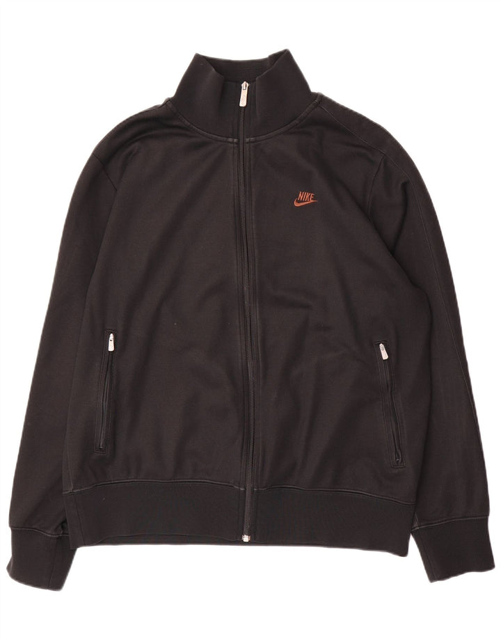 Męska kurtka dresowa Nike UK 42/44, duża, czarna, poliestrowa