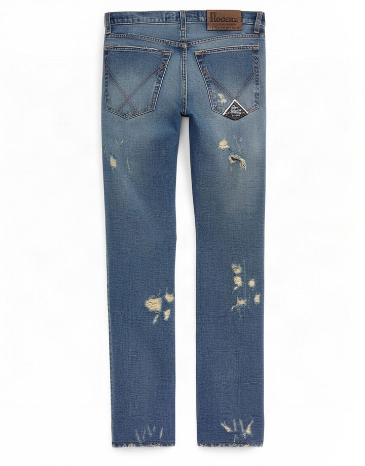 Damskie dżinsy Roy Rogers Bootcut W34 L32 Niebieskie bawełniane