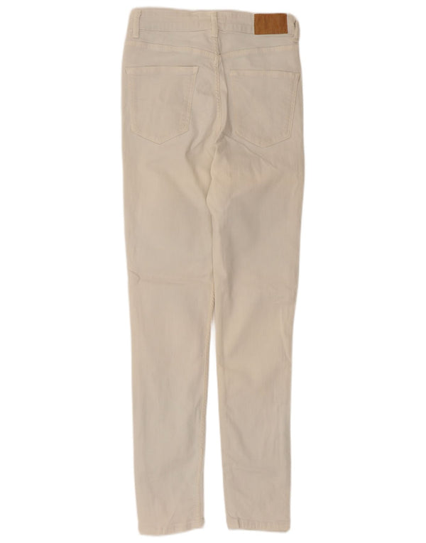Damskie jeansy skinny Zara EU 38 Small W28 L27 Biała bawełna