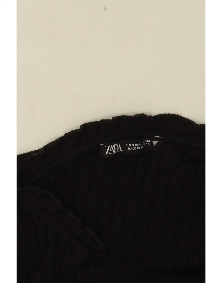 Damska sukienka sweterkowa Zara UK 10 Small Black