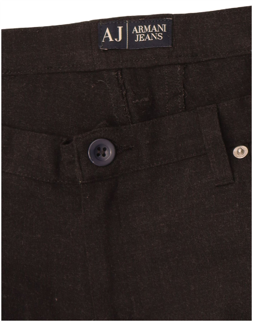 Spodnie damskie Armani Straight Casual W36 L27 Brązowe