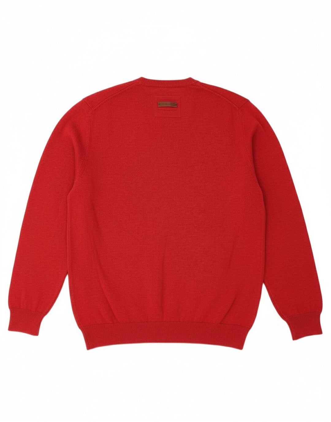 CAMEL ACTIVE Mens V-Neck Jumper Sweater Large Red Cotton