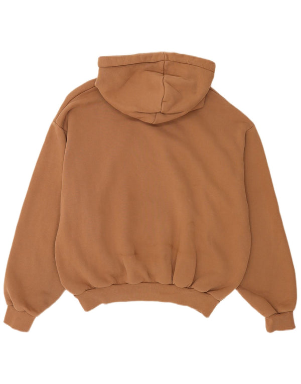 Damska bluza z kapturem Karl Kani z grafiką, oversize UK 14, średnia brązowa bawełna