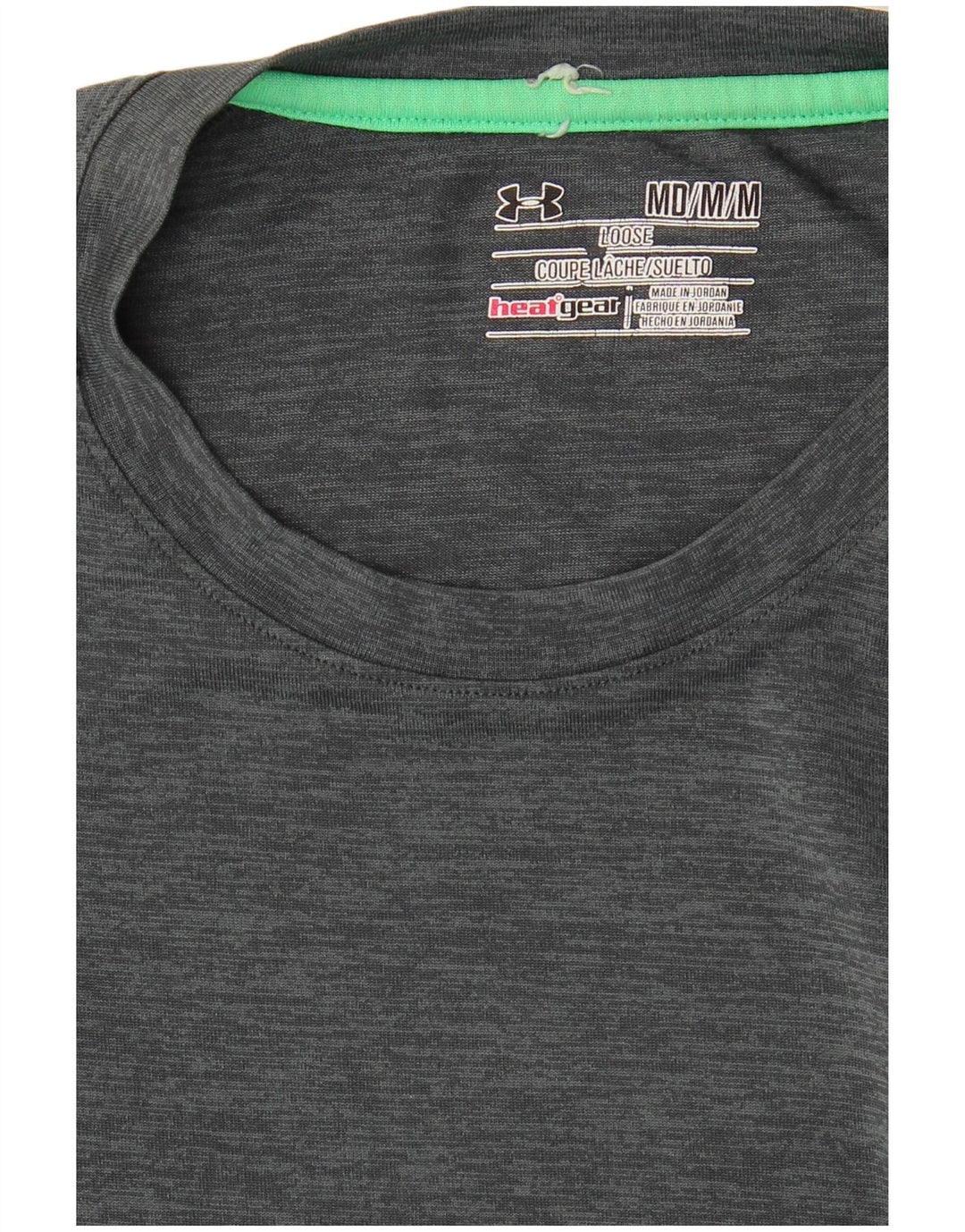 Męska koszulka t-shirt UNDER ARMOUR Heat Gear, średnio szara, nakrapiana