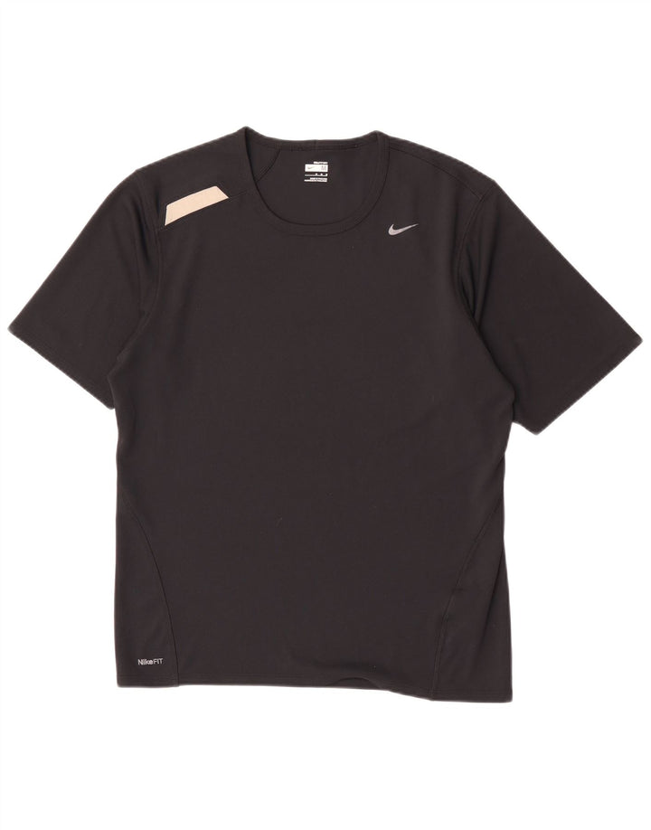 T-shirt męski Nike, średni czarny poliester