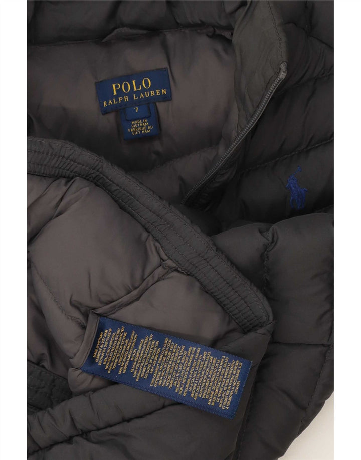 Kurtka chłopięca Polo Ralph Lauren, wyściełana, 6-7 lat, szary poliester
