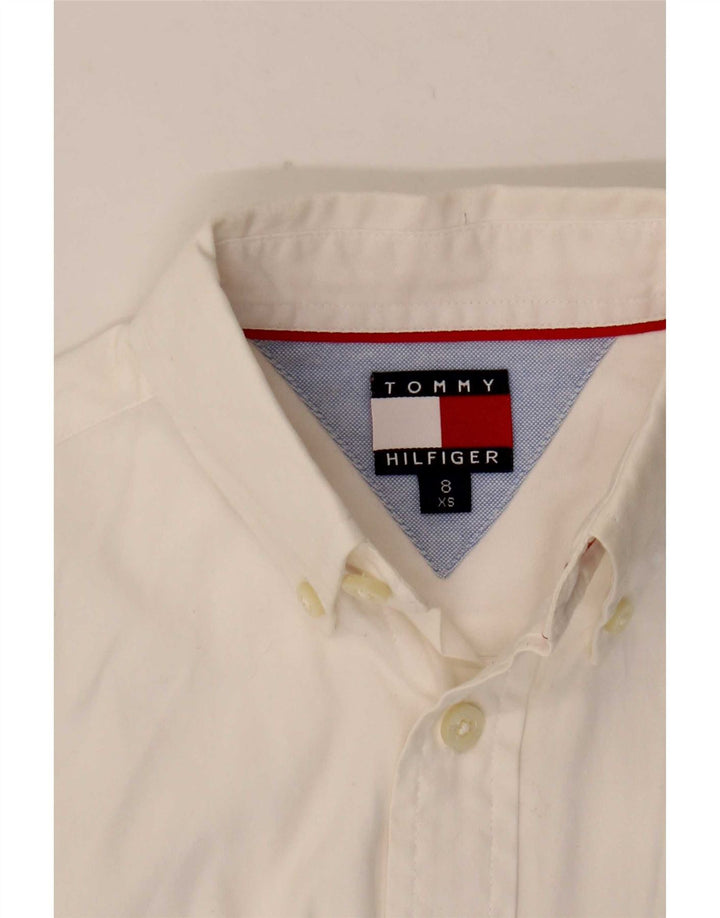Koszula chłopięca Tommy Hilfiger 7-8 lat XS, biała, bawełniana