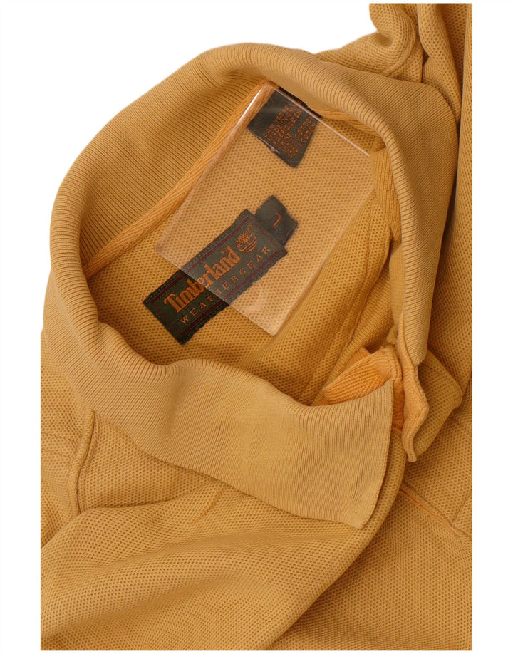 Męska koszulka polo Timberland, duża, żółta, bawełniana