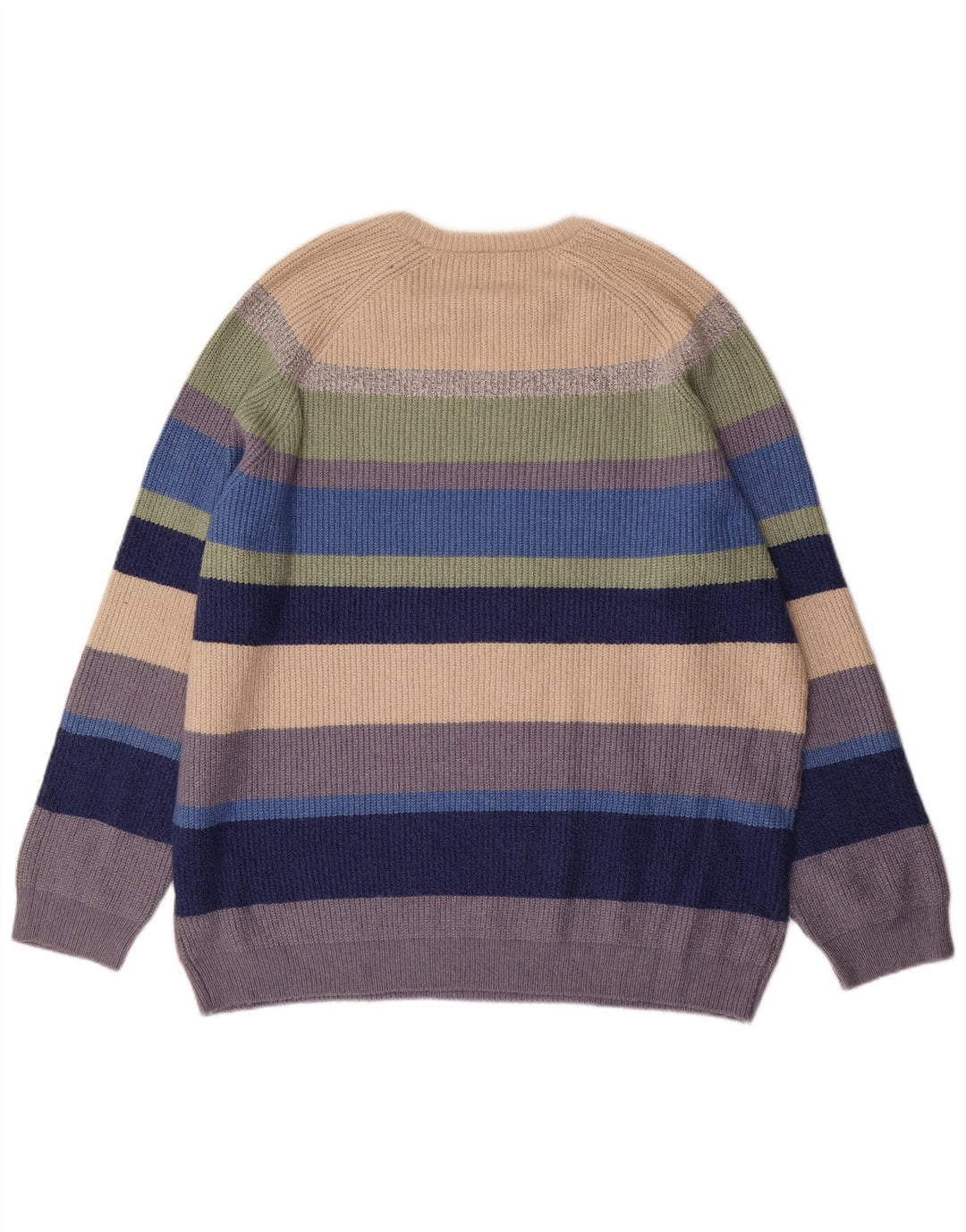 Marks & Spencer Męski sweter z dekoltem w łódkę 2XL, wielokolorowe paski