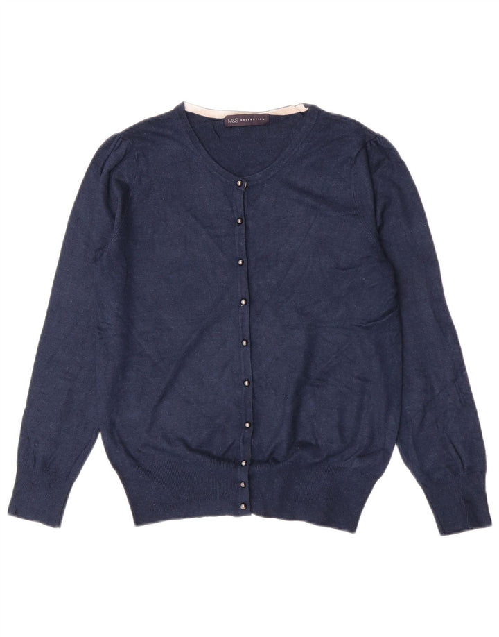 Sweter damski Marks & Spencer UK 12, średni granatowy, wiskoza