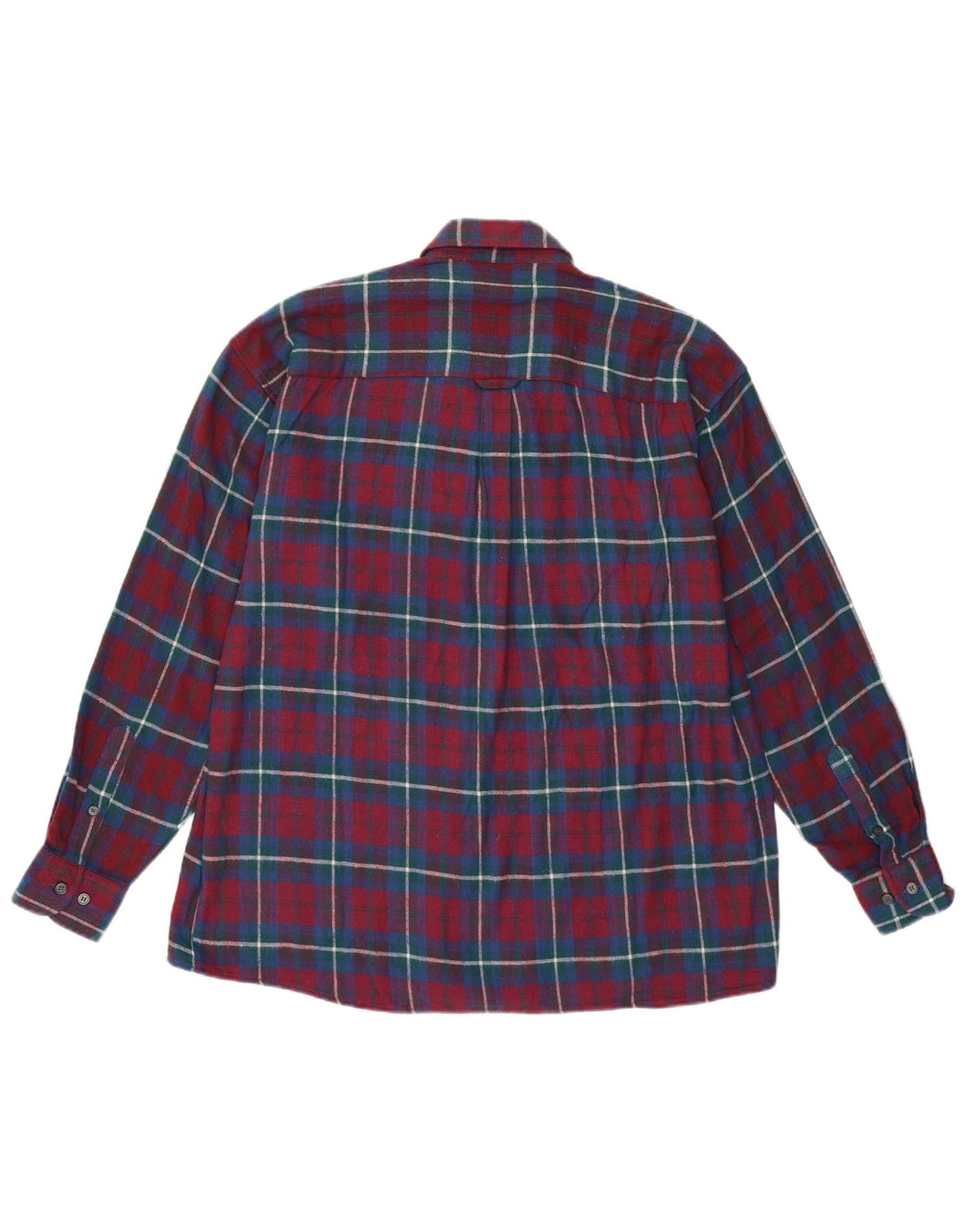 Męska koszula flanelowa Gian Marco Venturi, duża, bawełniana w bordową kratę