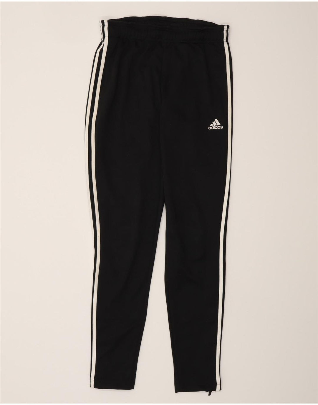 Męskie spodnie dresowe ADIDAS, małe, czarne, poliestrowe