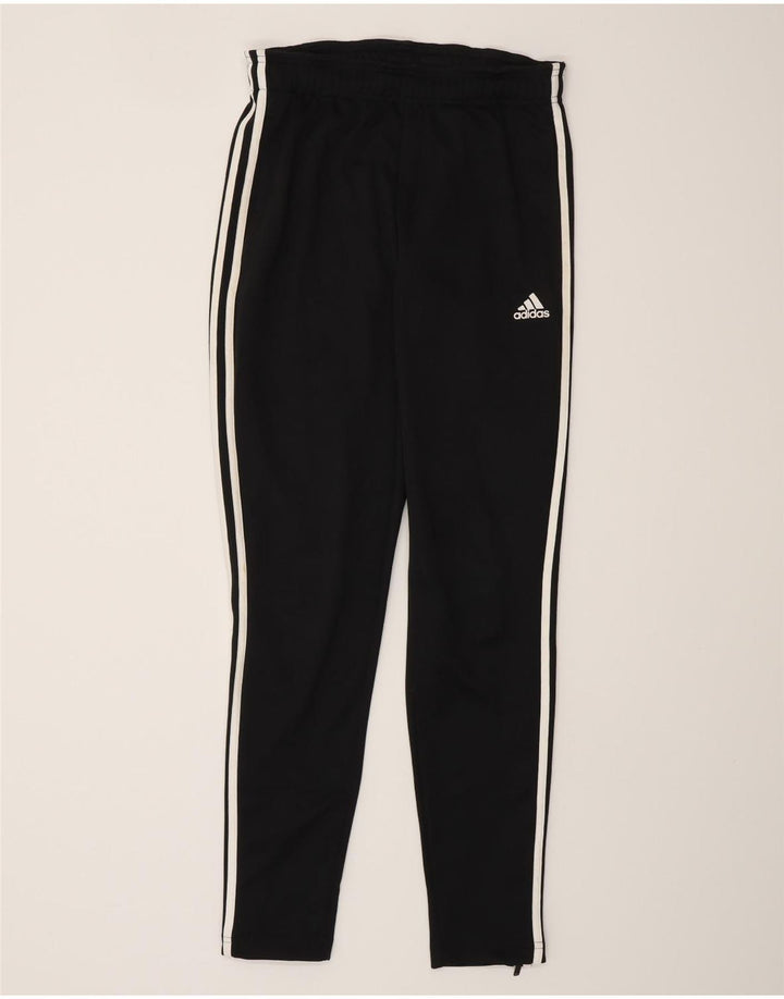Męskie spodnie dresowe ADIDAS, małe, czarne, poliestrowe
