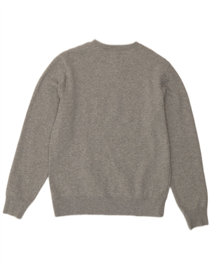 Męski sweter New Balance, średnioszary, bawełniany