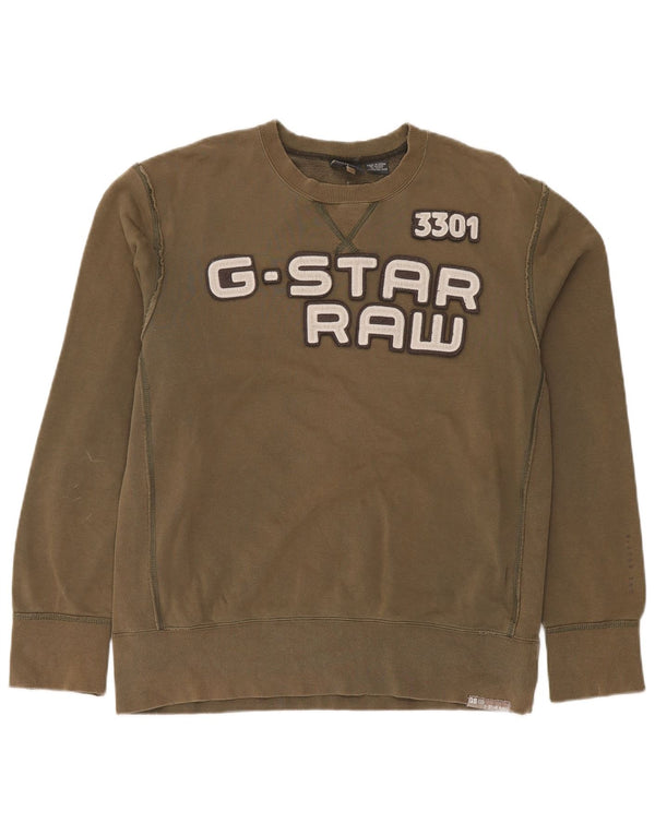 Męski sweter G-STAR 3301 Graphic XL, bawełniany khaki