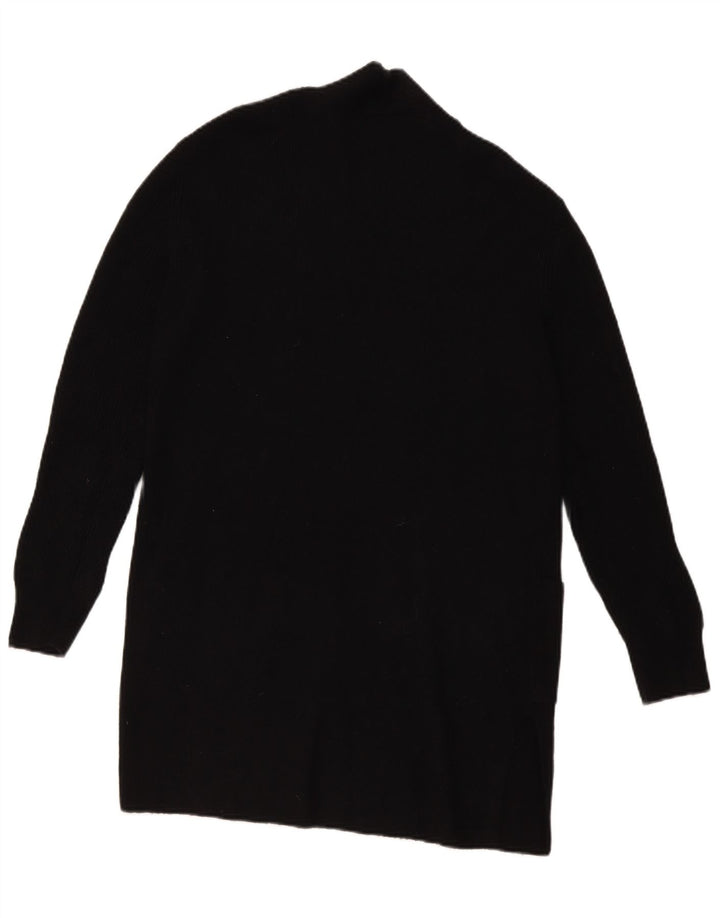 Marks & Spencer Damski sweter rozpinany o przedłużonym fasonie, UK 10, mały, czarny