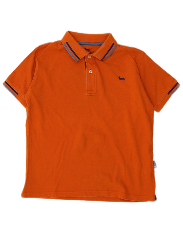 Chłopięca koszulka polo Harmont & Blaine 9-10 lat, bawełniana w pomarańczowe paski