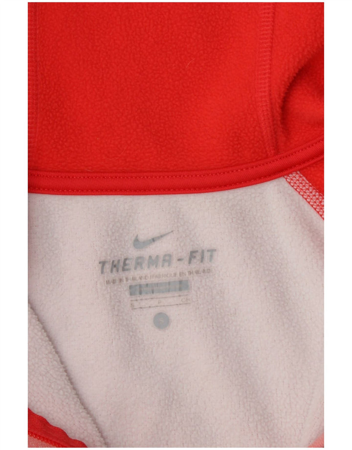 Damski sweter z kapturem NIKE Therma-Fit, UK 10, mały, różowy, z blokami kolorów