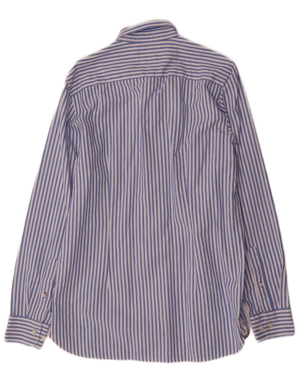 Męska koszula slim fit Tommy Hilfiger w średnie niebieskie paski, bawełniana