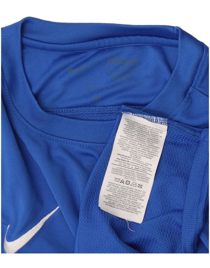 Męski T-shirt Nike Dri Fit, duży, niebieski, poliester