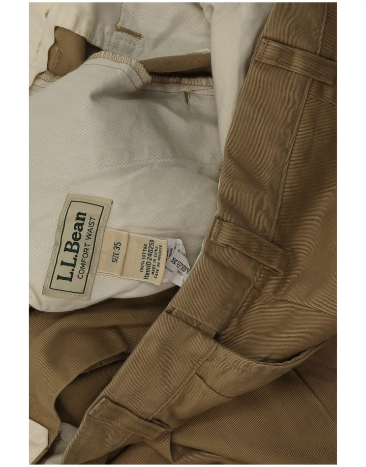Męskie szorty Chino L.L.Bean W35, duże, bawełniane w kolorze khaki