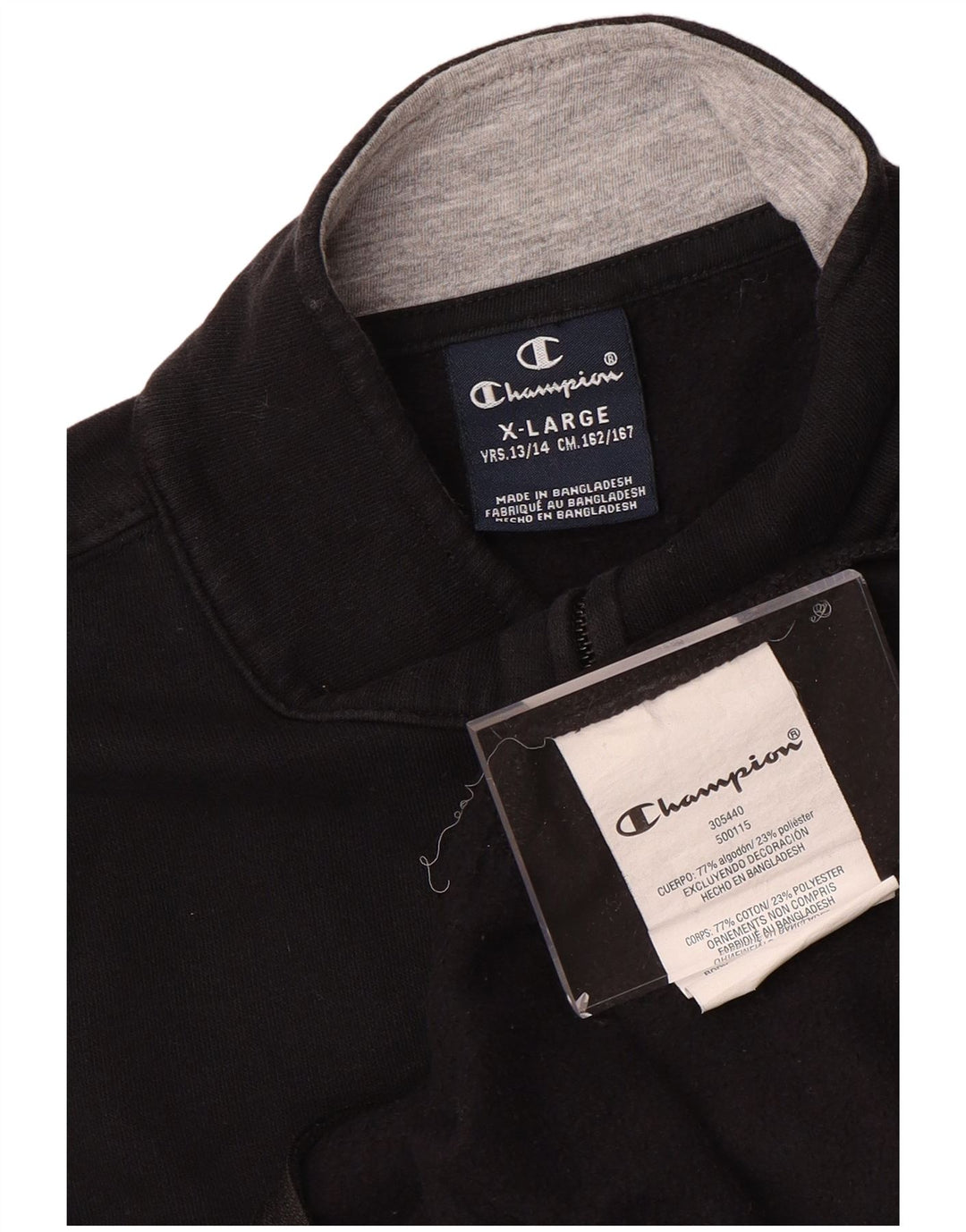 Chłopięca bluza dresowa CHAMPION z grafiką 13-14 lat XL, czarna, bawełniana