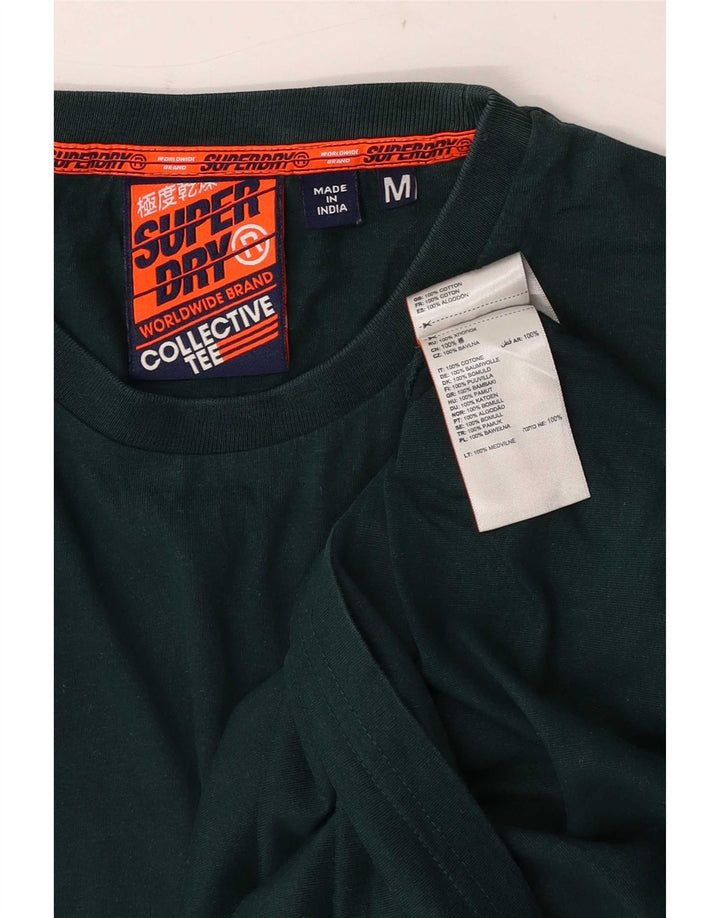 T-shirt męski Superdry, bawełniany, średni zielony