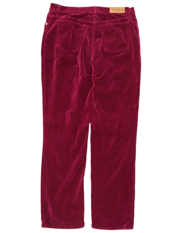 Spodnie damskie Henry Cottons Straight Velvet W32 L32 Fioletowa bawełna