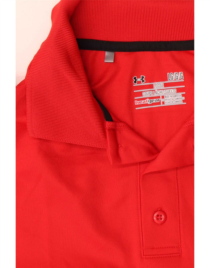 Męska koszulka polo Under Armour Heat Gear, duża, czerwona