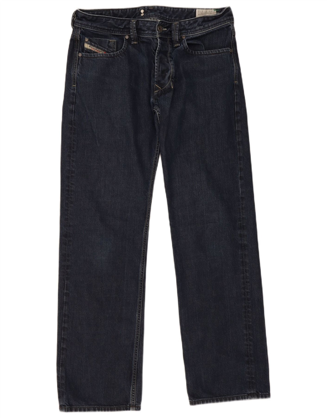 Diesel Męskie Larkee Regular Straight Jeans W33 L32 Granatowa bawełna