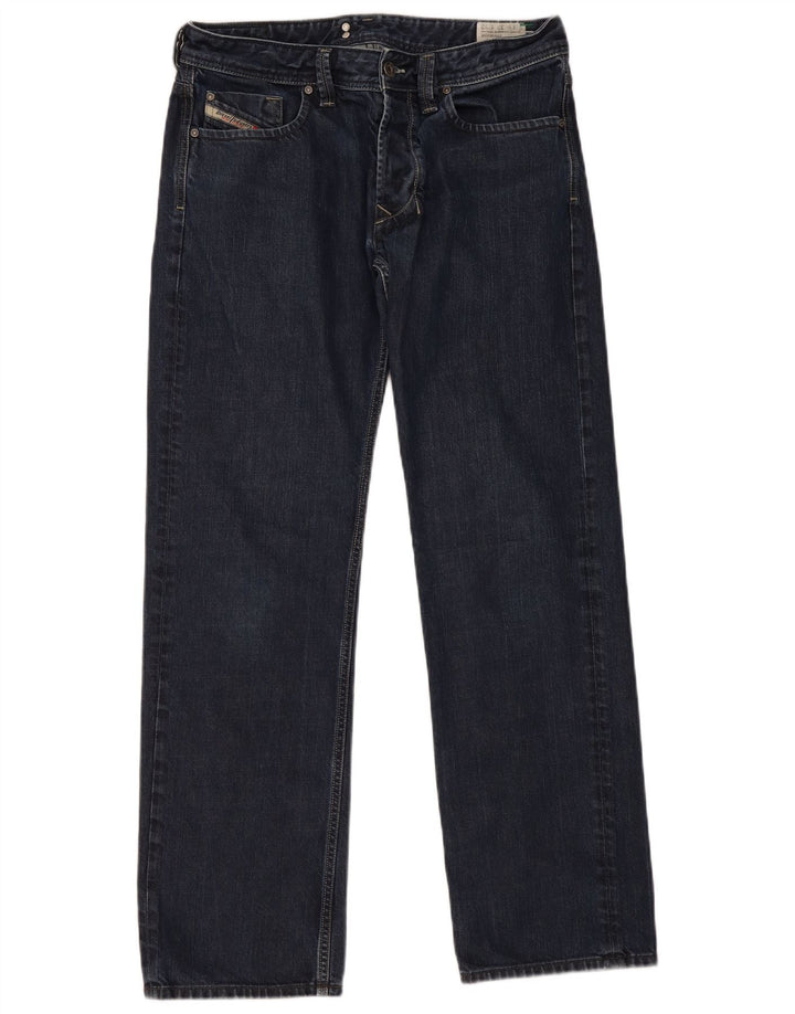 Diesel Męskie Larkee Regular Straight Jeans W33 L32 Granatowa bawełna