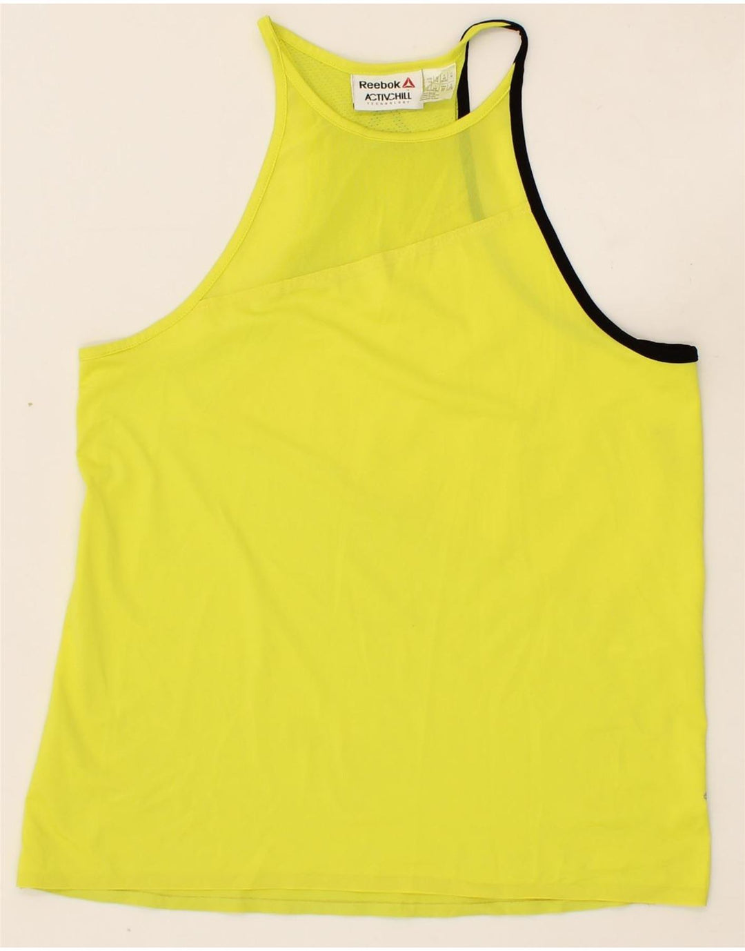 REEBOK Womens Vest Top UK 4/6 XS Yellow Vintage Reebok and Second-Hand Reebok from Messina Hembry 