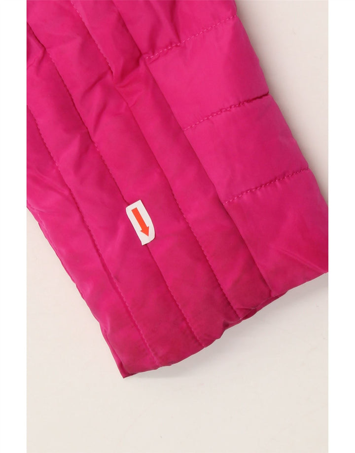 JOULES Womens Hooded Windbreaker Jacket UK 12 Medium Pink Polyester Vintage Joules and Second-Hand Joules from Messina Hembry 