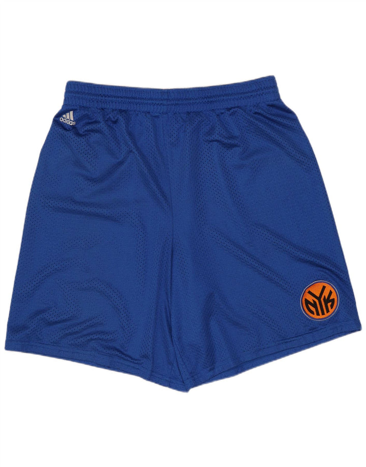Męskie spodenki sportowe ADIDAS New York Knicks, duże, niebieskie, z poliestru