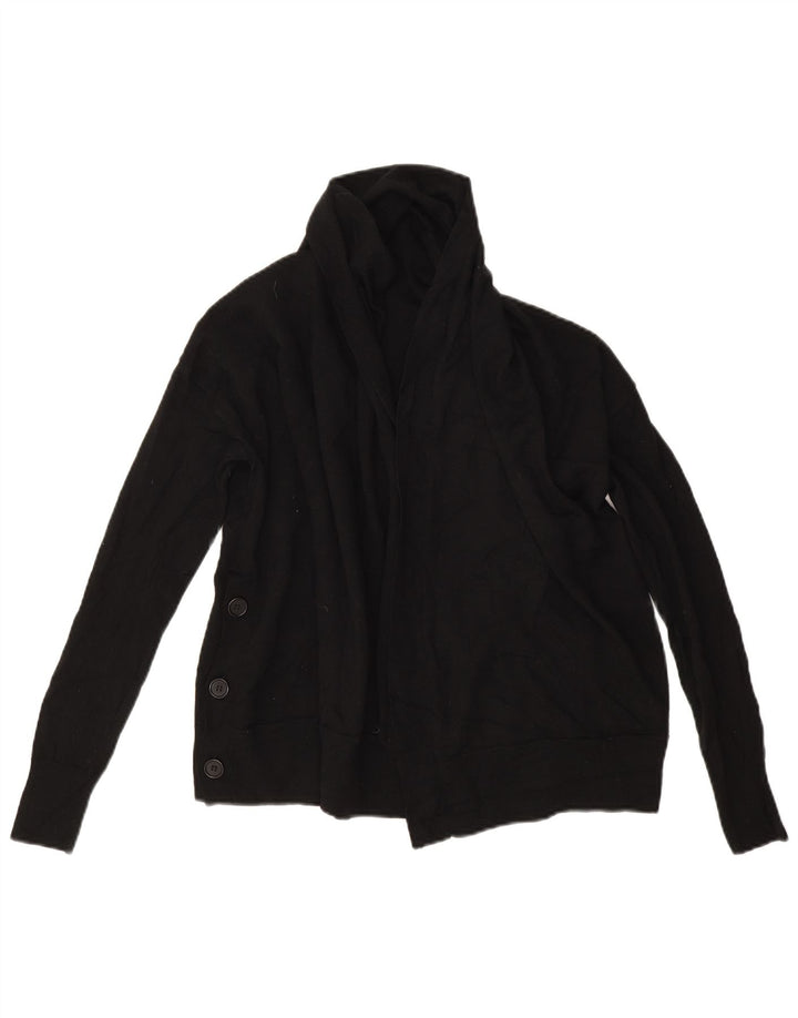 Cos Damski sweter oversize z otwartym kardiganem UK 6 XS, czarna wełna