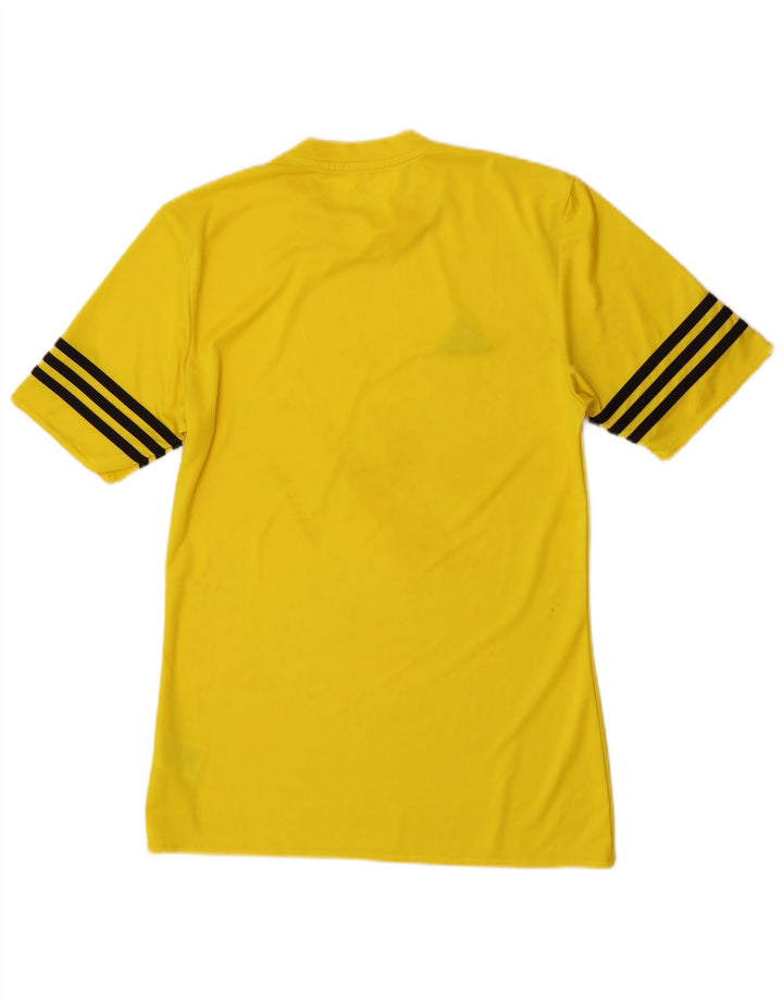 Adidas Męska koszulka Climalite Top, mała, żółta, poliester