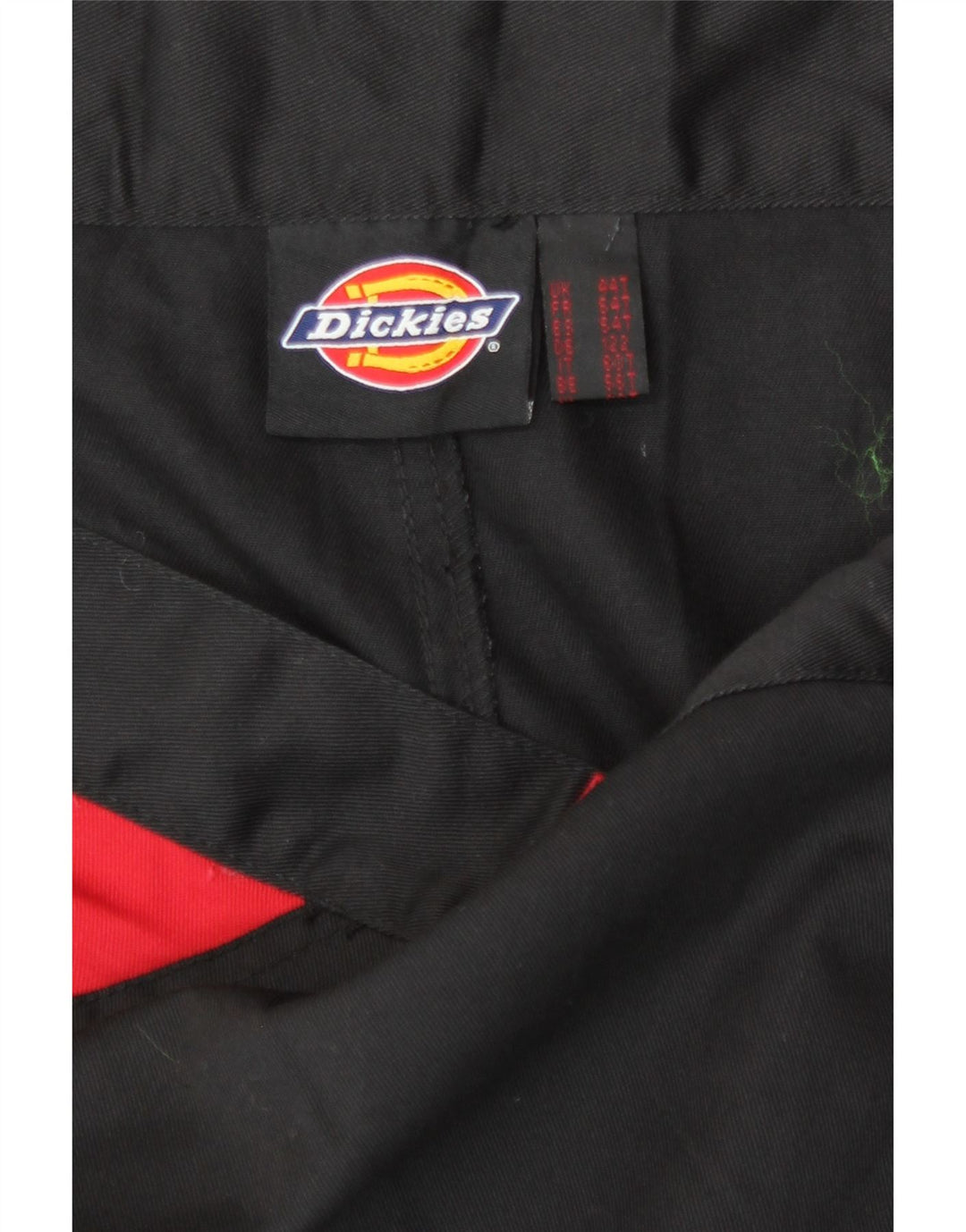 Męskie proste spodnie cargo Dickies W44 L31 Czarny poliester z blokami kolorów
