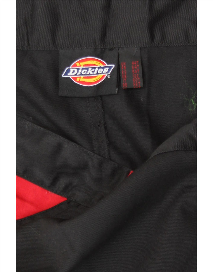 Męskie proste spodnie cargo Dickies W44 L31 Czarny poliester z blokami kolorów
