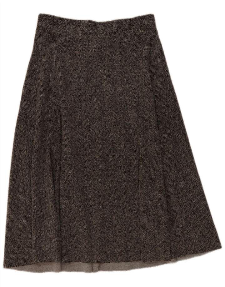 Spódnica damska Zara Midi w kształcie litery A, duża W32, szara jodełka