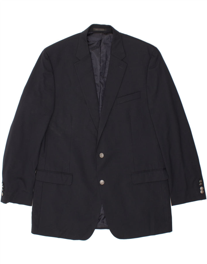 MICHAEL KORS Mens 2 Button Blazer Jacket UK 40 Large Navy Blue Vintage Michael Kors and Second-Hand Michael Kors from Messina Hembry 