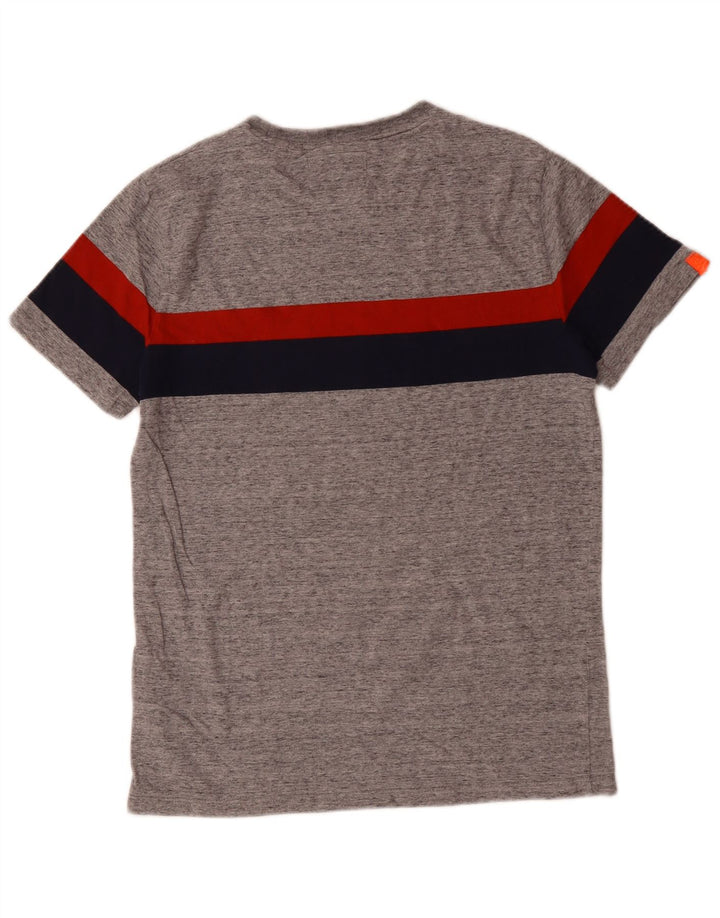 T-shirt męski SUPERDRY Top, bawełniany, w kolorze średniej szarości