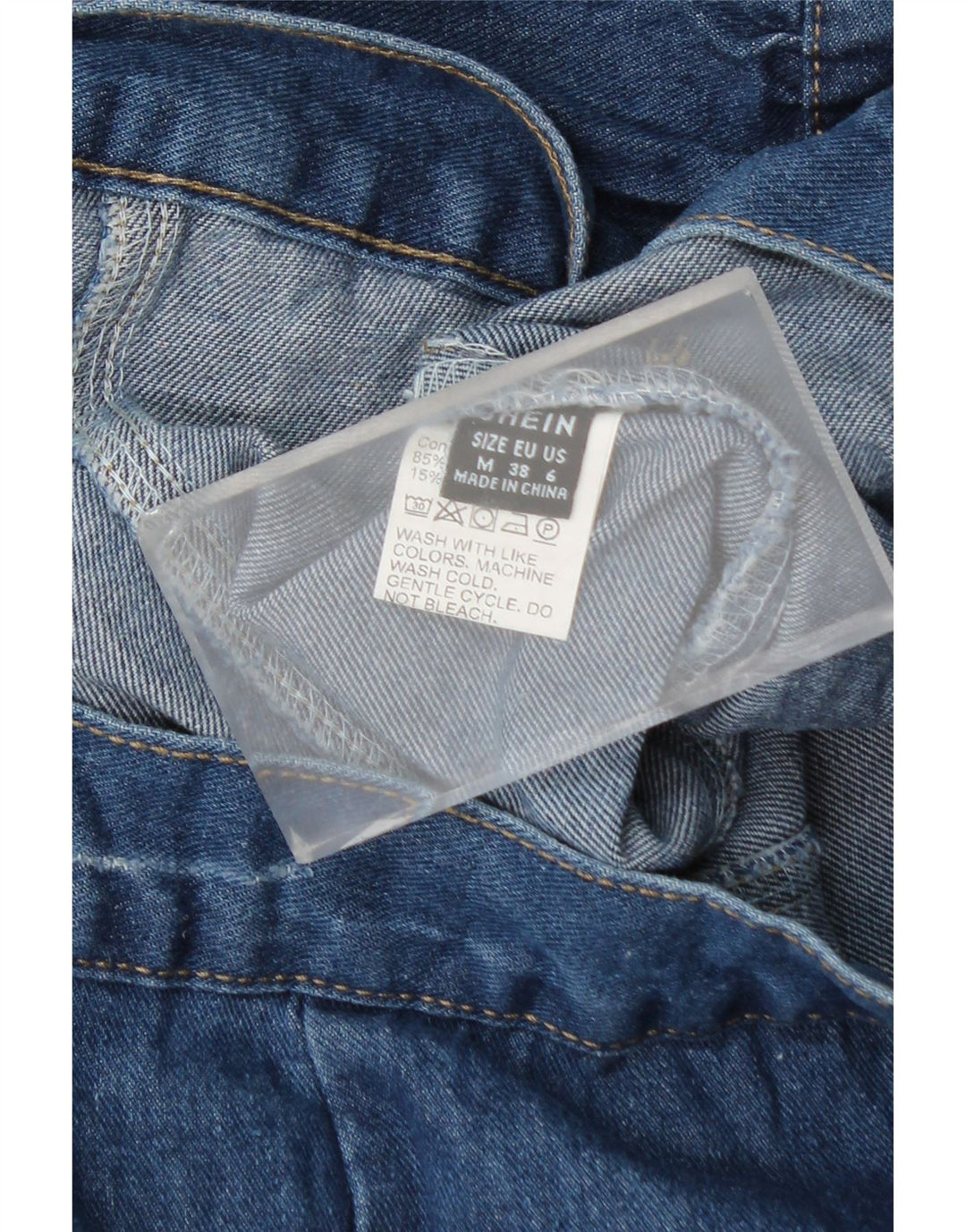 Damski kardigan SHEIN z krótkim rękawem i krótkim rękawem, UK 12, średnia niebieska bawełna