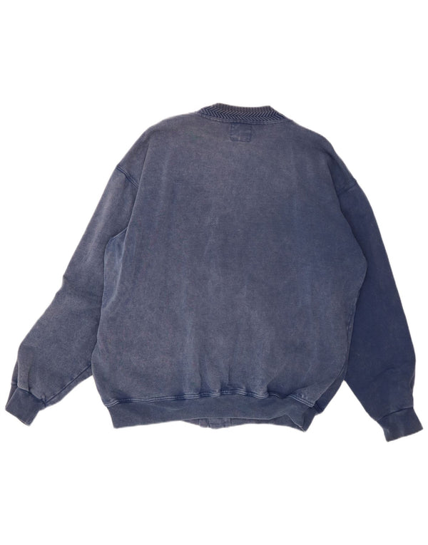 Męski sweter rozpinany VINTAGE XL w kolorze niebieskim