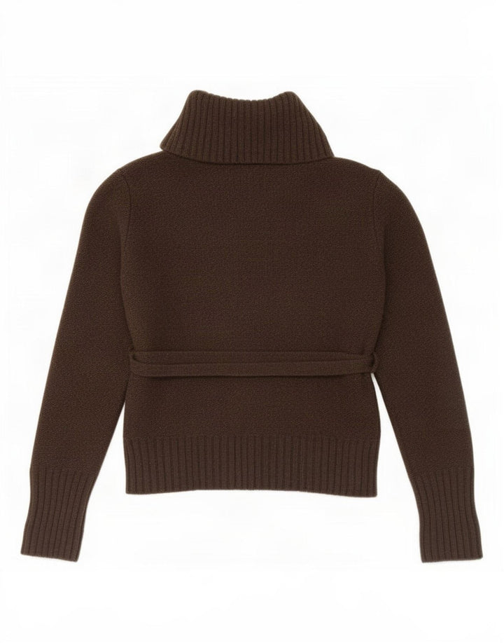 Damski sweter Joules z okrągłym dekoltem, UK 12, średnia wełna khaki