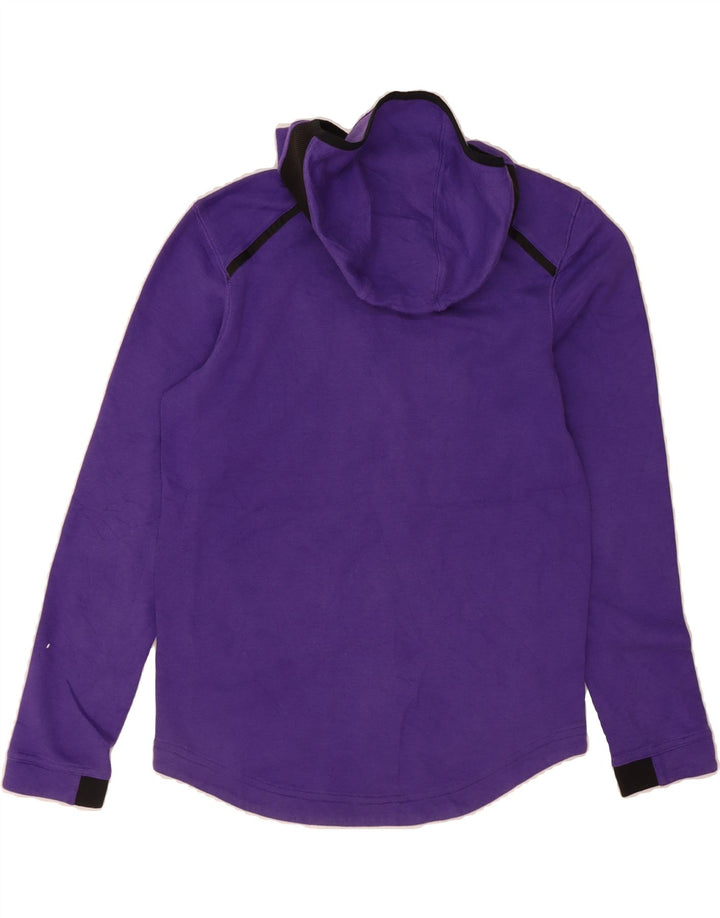 NIKE Boys Dri Fit Zip Hoodie Sweater 10-11 Years Medium Purple Polyester Vintage Nike and Second-Hand Nike from Messina Hembry 