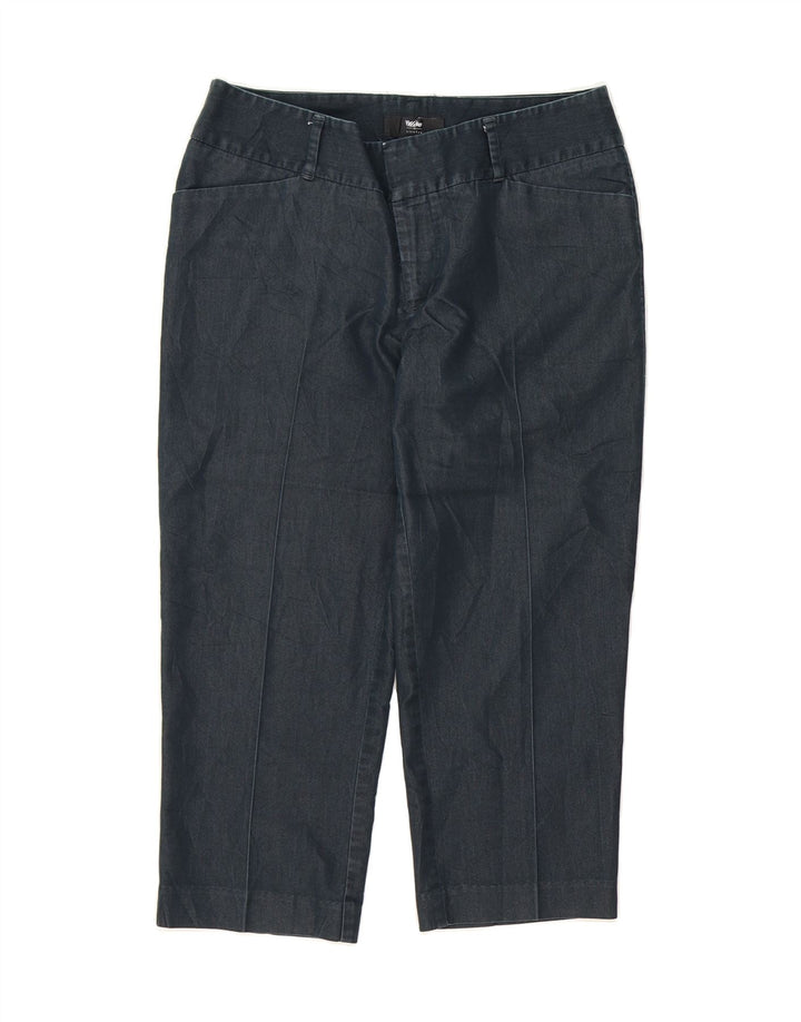 MOSSIMO Womens Straight Capri Trousers US 8 Medium W32 L20 Navy Blue Vintage Mossimo and Second-Hand Mossimo from Messina Hembry 