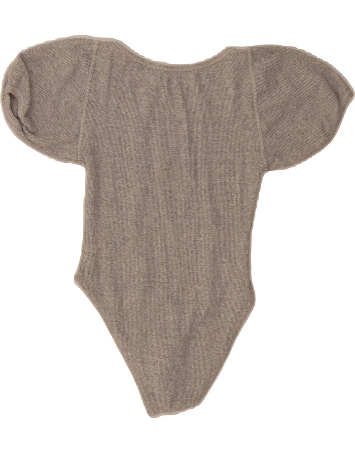CHAMPION Womens Bodysuit UK 6 XS Grey Cotton Vintage Champion and Second-Hand Champion from Messina Hembry 