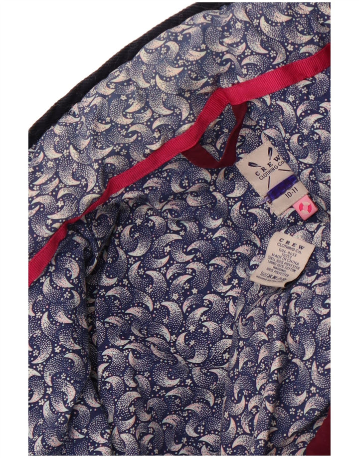 ODZIEŻ CREW Pikowana kurtka dziewczęca 10-11 lat Burgundowy poliester